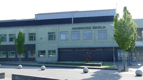 Hammars skola F-3 och anpassad grundskola F-6 exteriört.